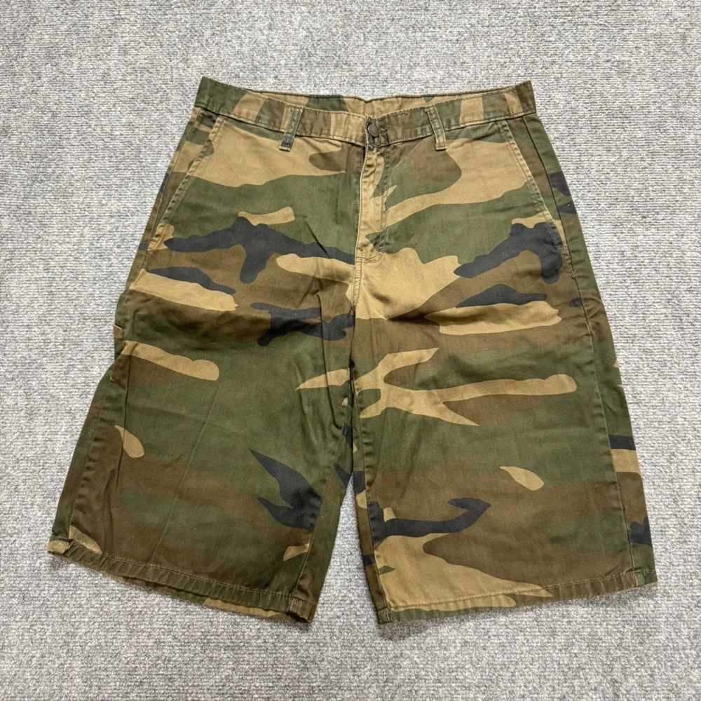VTG Dickies Camo Shorts Men's 32 Baggy Skater Chino Y2K
